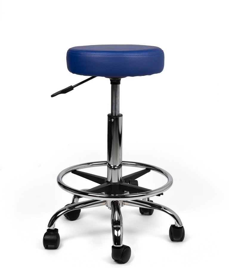 tabouret met ring blauw standaard