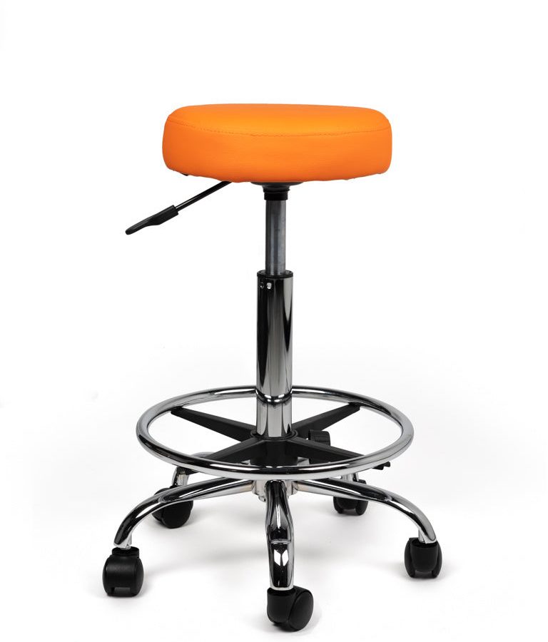 tabouret met ring oranje standaard